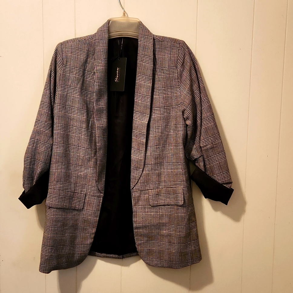 Gingham Blazer